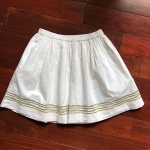 NWT J.Crew Girls Embroidered Skirt
